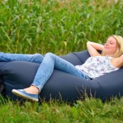 Nafukovací vak Lazy bag jednovrstvý - tmavě modrý