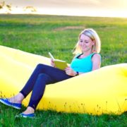 Nafukovací vak Lazy bag jednovrstvý - žlutý