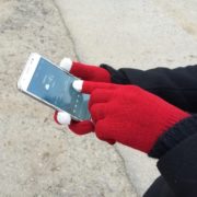 Dotykové rukavice - pletené
