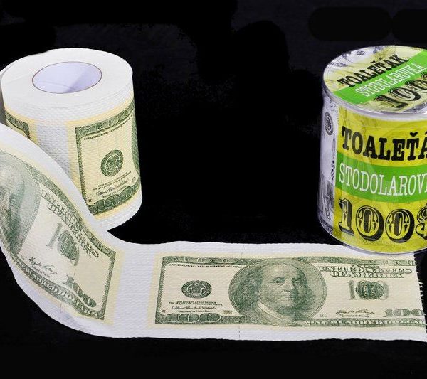 Toaletní papír - 100 Dolarovka