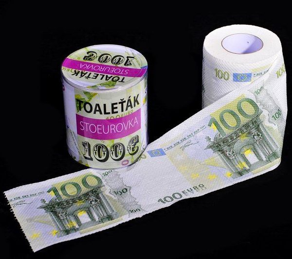 Toaletní papír - 100 Eurovka