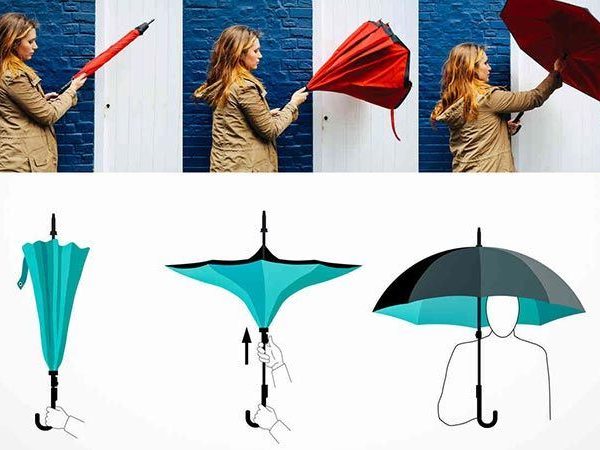 Obrácený deštník - nebe