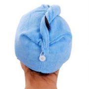 Turban na hlavu - světle modrá