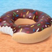 Nafukovací kruh Donut - čokoládový