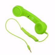 Retro sluchátko na mobil - zelené