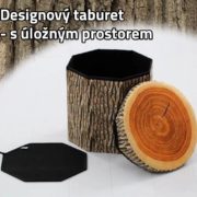 Taburet - dřevo