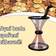 Pokladnička - přesýpací hodiny