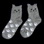 Kočičí ponožky - šedé