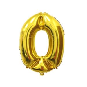 Nafukovací balónky čísla maxi - zlaté 0