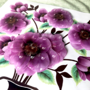 3D samolepka květina - fialová