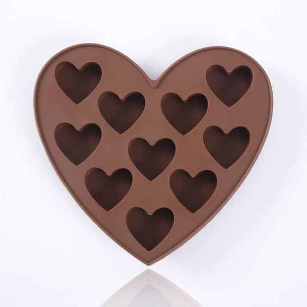 Silikonová forma na čokoládu - srdce