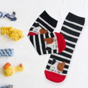 Veselé kočičí ponožky - černé