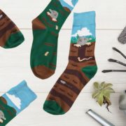 Veselé ponožky - krteček