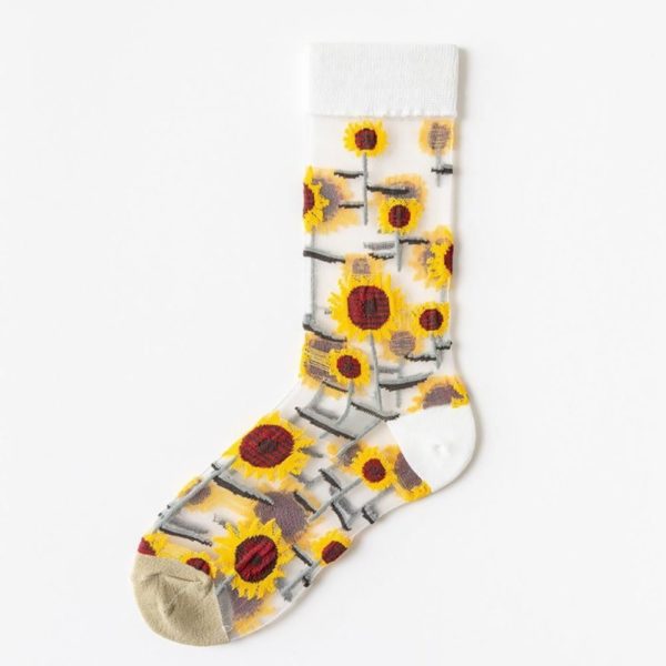 Květinové ponožky - slunečnice