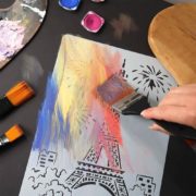 Šablona s motivem - Eiffelova věž